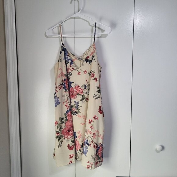 vestique Dresses & Skirts - VESTIQUE Women's Small Strappy Flowy Floral Sundress Lined Whimsy Fairy Garden